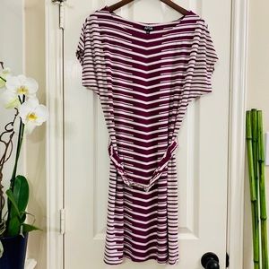 Apt 9 Striped Dress with Belt